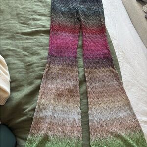 Missoni Multicolor Knit Flare Pants